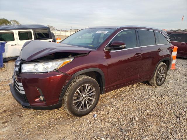 TOYOTA HIGHLANDER 2018 5TDKZRFH1JS263886 | Auction Seeker
