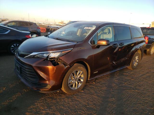TOYOTA SIENNA 2021 5TDKRKECXMS052705 | Auction Seeker
