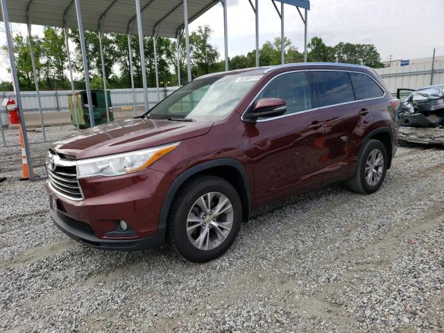 TOYOTA HIGHLANDER 2015 5TDJKRFH4FS075645 | Auction Seeker