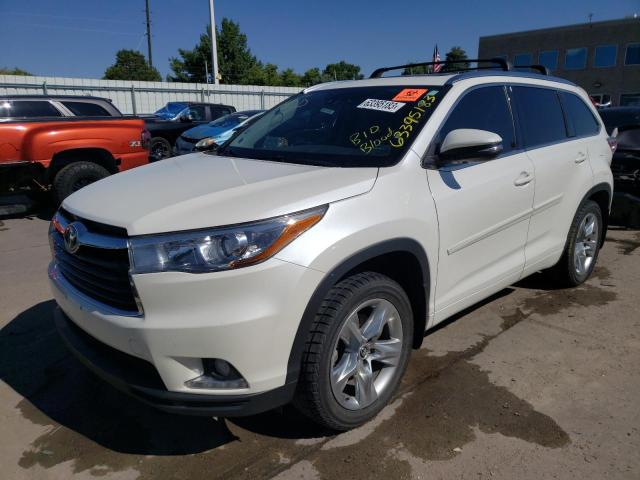 TOYOTA HIGHLANDER 2016 5TDDKRFHXGS248132 | Auction Seeker