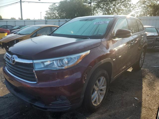 TOYOTA HIGHLANDER 2015 5TDZARFHXFS010112 | Auction Seeker