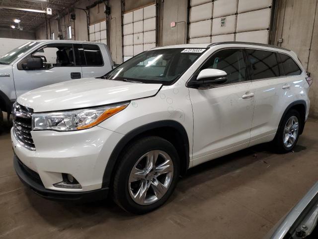 TOYOTA HIGHLANDER 2014 5TDDKRFH3ES041756 | Auction Seeker