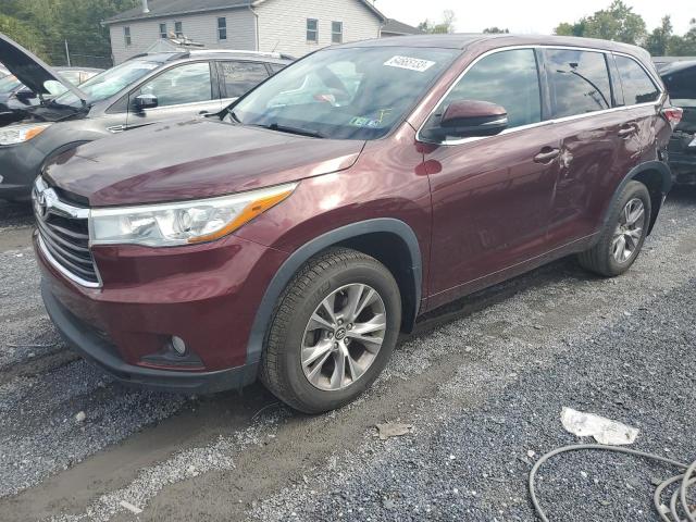 TOYOTA HIGHLANDER 2016 5TDBKRFHXGS282322 | Auction Seeker